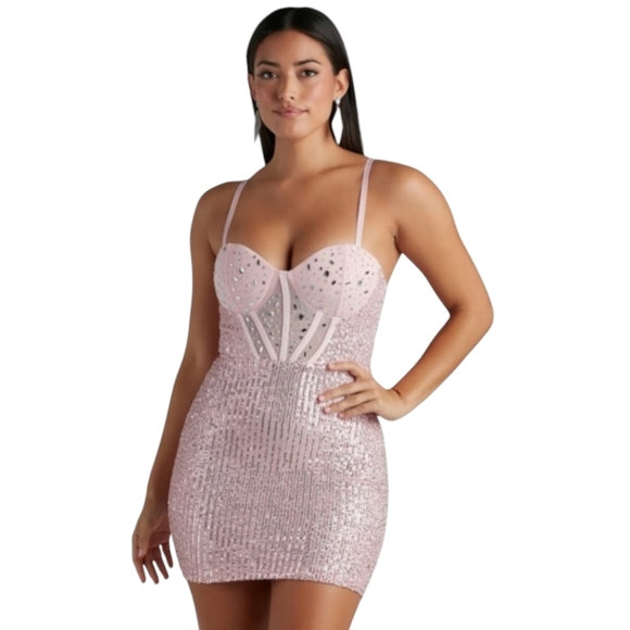 Windsor Dusk Til' Dawn Corset Mini Dress - Picture 3 of 8